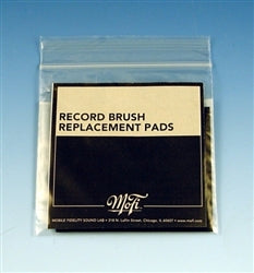 Mobile Fidelity Record Brush Replacement Pads - Premium Vinyl Cleaning Pads for Turntables - Perfect for Record Players & Vinyl Collection Maintenance