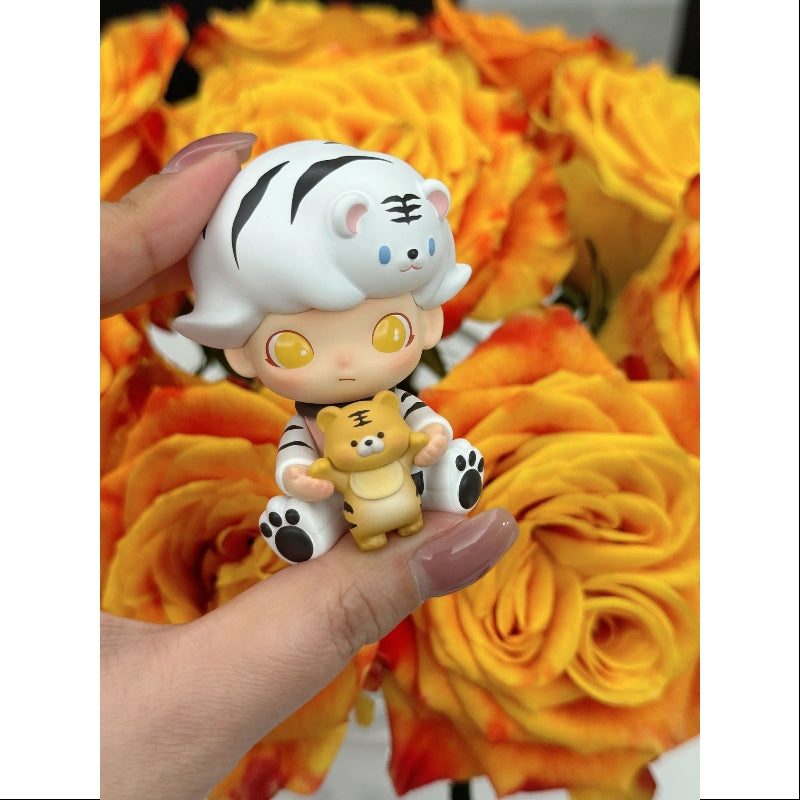 DIMOO Animal Kingdom Series - Tiger Learning to Walk Toy for Kids | Educational Walking Tiger Figure for Toddlers | Perfect for Playtime, Learning & Collecting