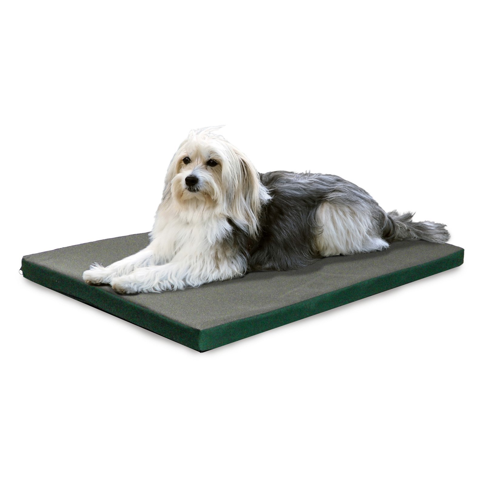 Furhaven Waterproof Dog Bed for Large Dogs - Washable Cover, XL Green/Gray - Perfect for Crates & Kennels