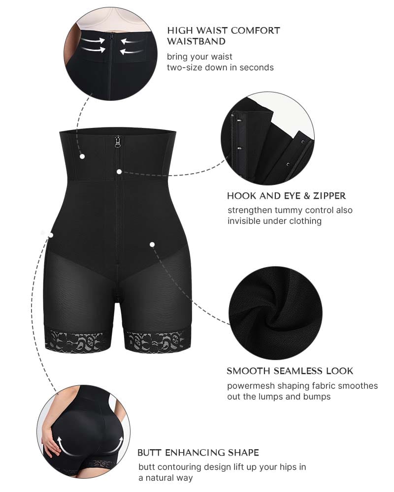 AirSlim® High Rise Body Sculpting Shorts - Tummy Control Shapewear for Women | Perfect for Workouts, Yoga & Everyday Wear