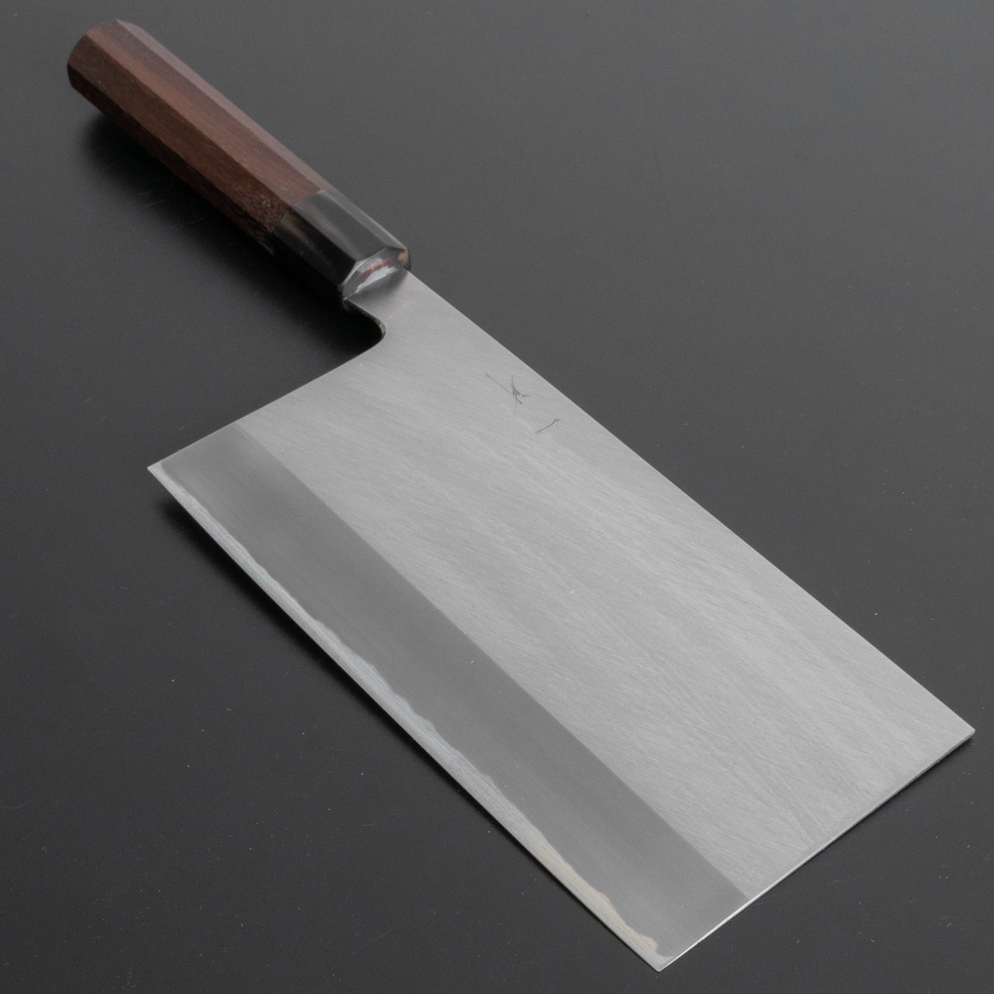 Hitohira Togashi White #1 Stainless Clad Migaki Chinese Cleaver 180mm with Taihei Rosewood Handle - Professional Japanese Chef Knife for Slicing, Dicing & Chopping Vegetables, Meat & Herbs