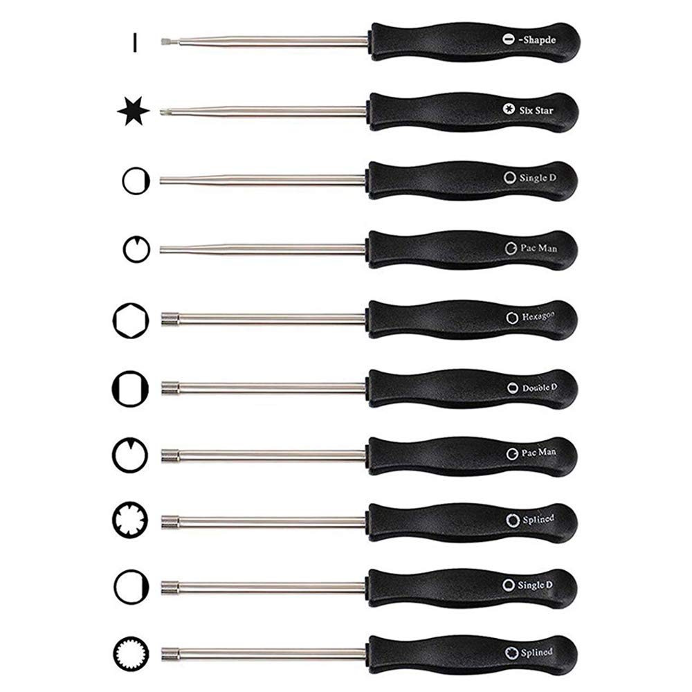 10-Piece Carburetor Adjustment Tool Kit for Small 2-Cycle Engines - Compatible with STIHL, Poulan, Husqvarna, MTD, Ryobi, Homelite Trimmers, Weed Eaters & Chainsaws - Essential Carb Tune-Up & Maintenance Screwdriver Set for DIY Lawn Care & Landscaping Equipment Repair