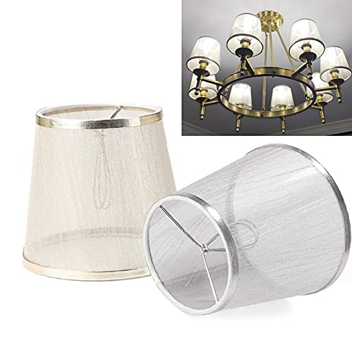 Mini Transparent Lamp Shade Replacement - Bedside, Wall & Desk Lamp Cover, Chandelier Fabric Shell for Home & Office Lighting Decor