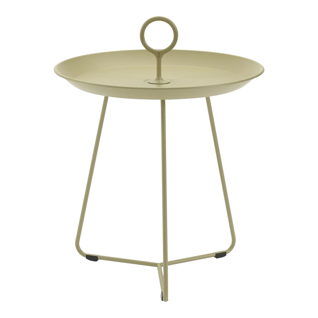 Sturdy Eyelet Outdoor Tray Table - Portable Side Table for Patio, Garden, Pool & Camping - Perfect for Drinks, Snacks & Decor