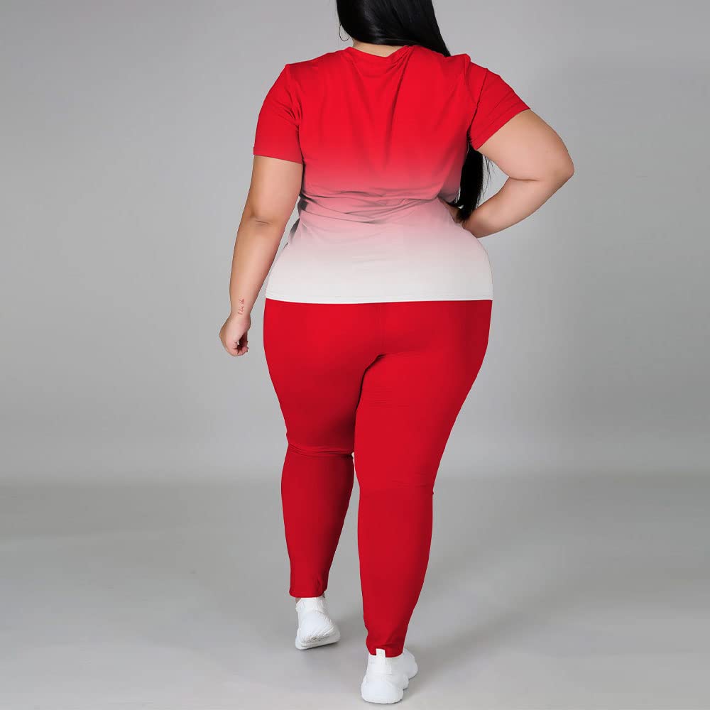 PINSV Plus Size Women's 2-Piece Outfit Sets (1X-5X) - Comfortable & Stylish Casual Wear for Work, Travel & Everyday Fashion