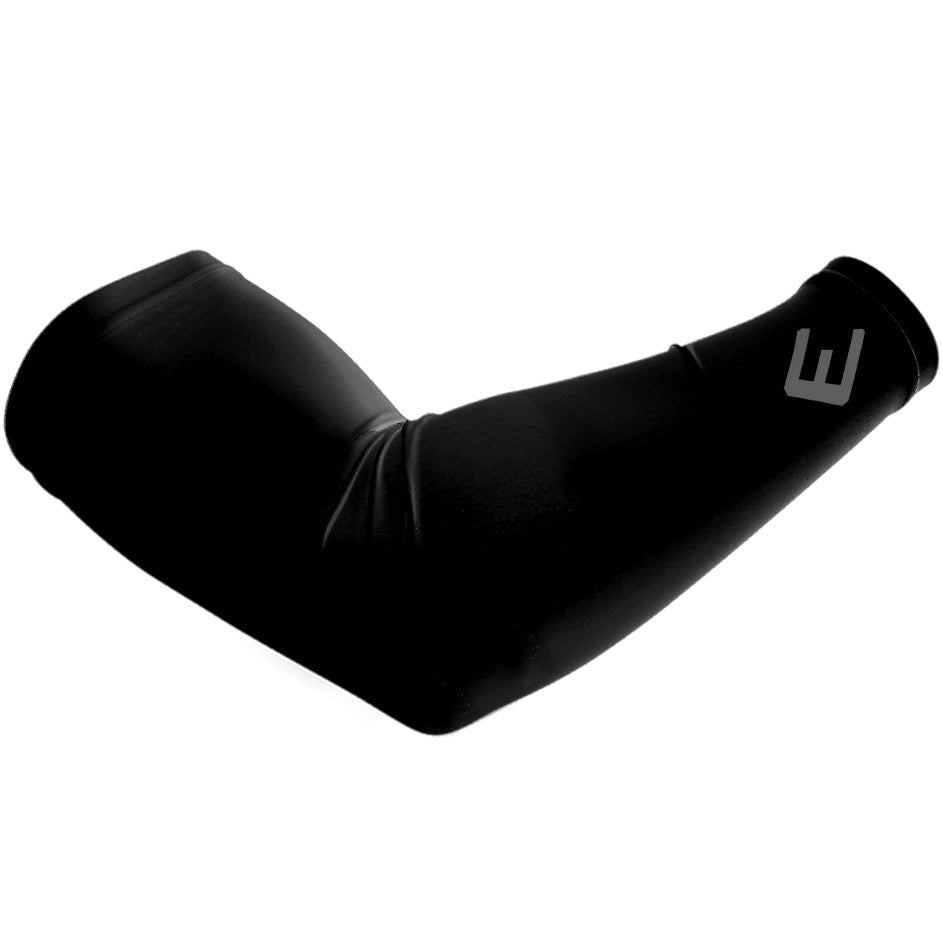 Black Arm Sleeve for Men & Women - UV Protection, Compression & Sports Support - Perfect for Basketball, Running, Cycling & Outdoor Activities