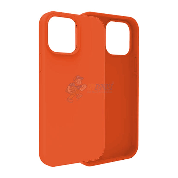 iPhone 14 Pro Max Case - Slim Soft Silicone Protective Shockproof Cover (Orange) | Perfect for Everyday Use, Travel & Outdoor Activities