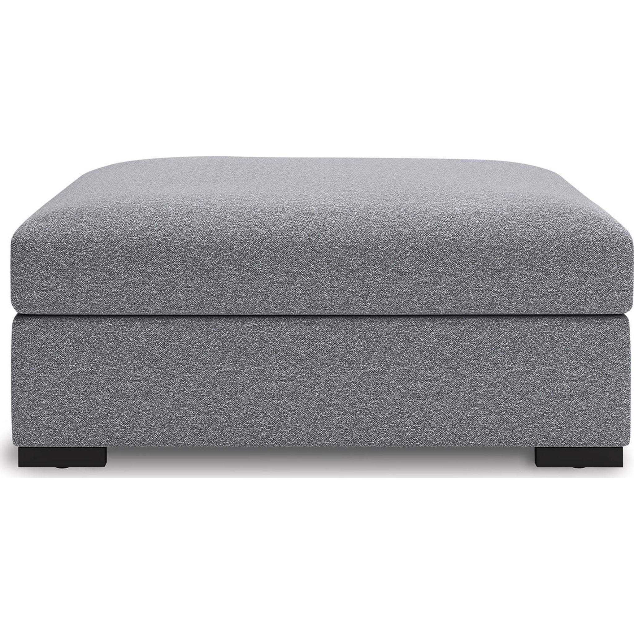 Bealton Oversized Accent Ottoman with Storage - Soft Salt and Pepper Fabric - Perfect for Living Room, Bedroom or Home Office - Extra Seating & Stylish Decor