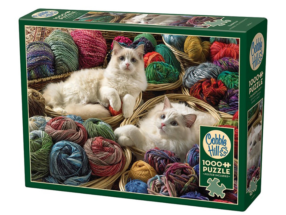 Cobble Hill 1000 Piece Jigsaw Puzzle - Ragdolls Cat Breed | Challenging Adult Puzzle for Relaxation & Home Decor