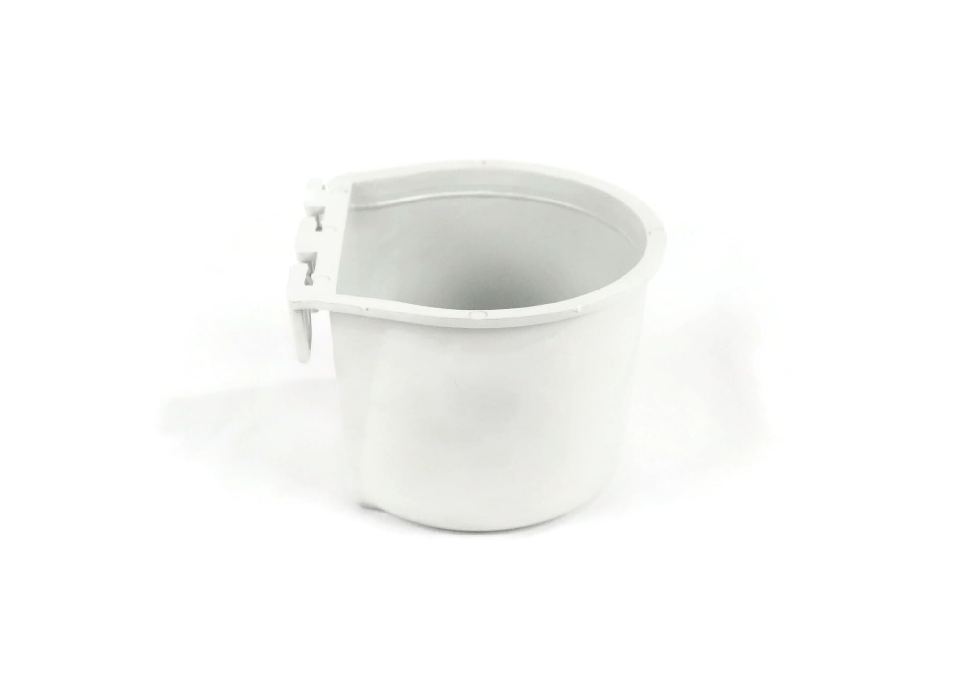 300-Pack Gray Cage Cups for Poultry, Duck, Bird & Hamster Feed & Water - Durable Plastic Feeder & Waterer for Chicken Coops, Aviaries & Small Pet Cages