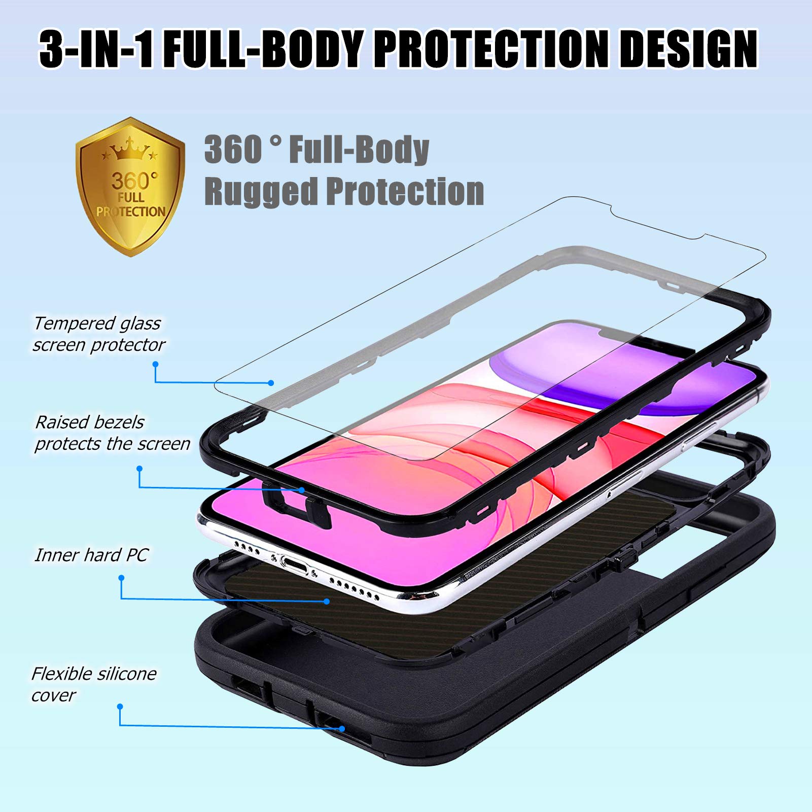 Shockproof iPhone 13 Pro Max Case with Screen Protector | Heavy Duty Protective Cover for Men & Boys | Patriotic Old American Flag Design | 6.7 Inch | Perfect for Outdoor Activities, Travel & Daily Protection