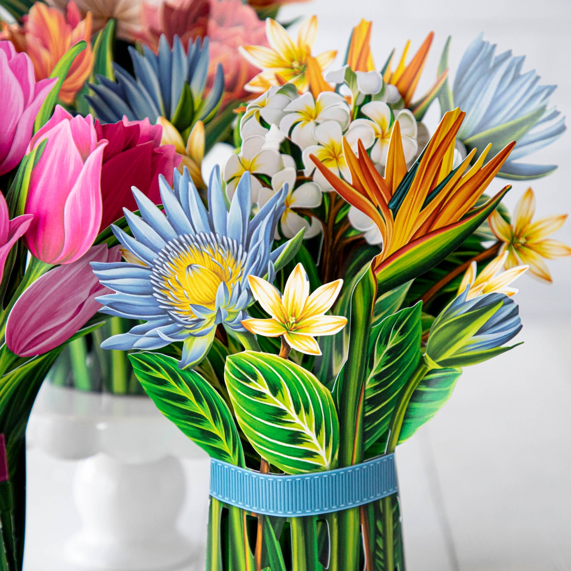 Beautiful Garden Favorites Greeting Card with Flower Bouquets - Perfect for Birthdays, Anniversaries & Special Occasions