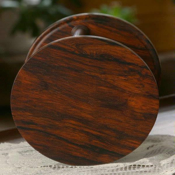 Premium Solid Cocobolo Hourglass Urn - Handcrafted Memorial Keepsake for Ashes - Perfect for Home Display, Funeral Services & Memorial Gifts