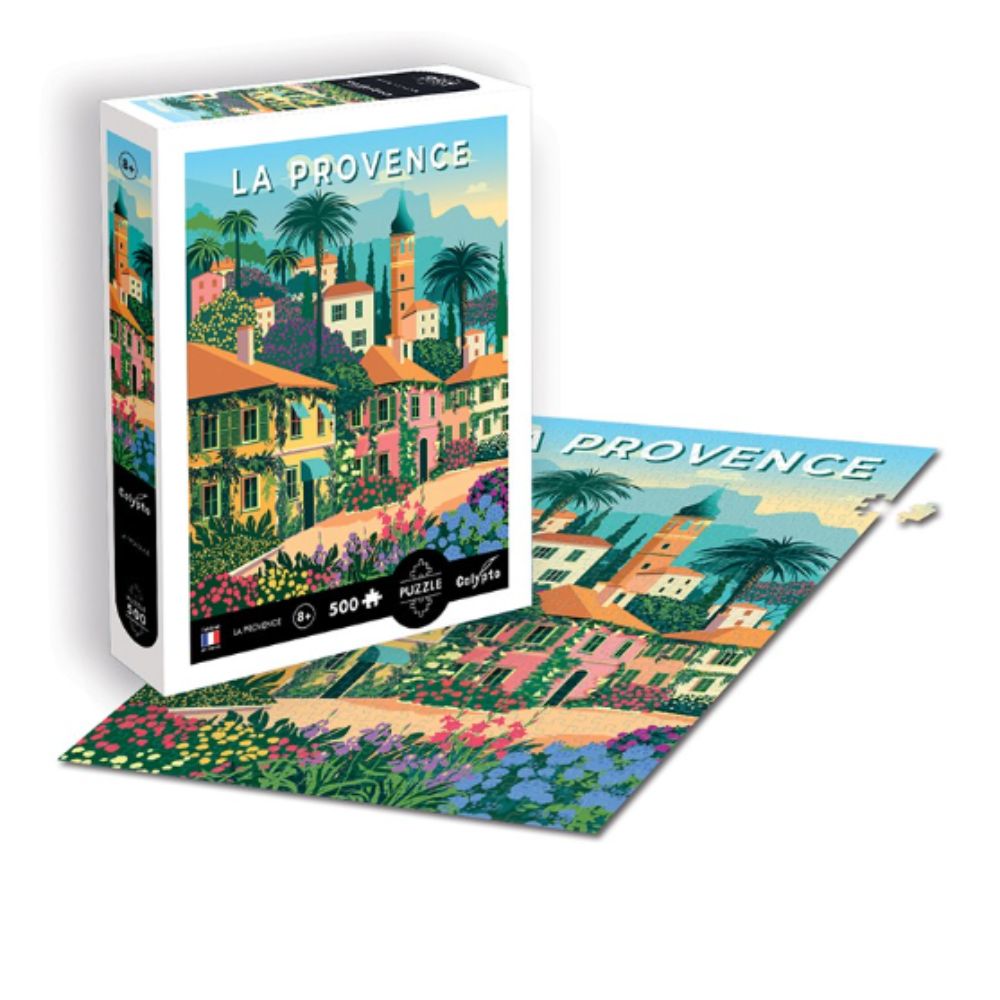 500-Piece Calypto Jigsaw Puzzle - Beautiful Provence Landscape Art for Adults & Teens - Perfect for Family Game Night, Stress Relief & Home Decor
