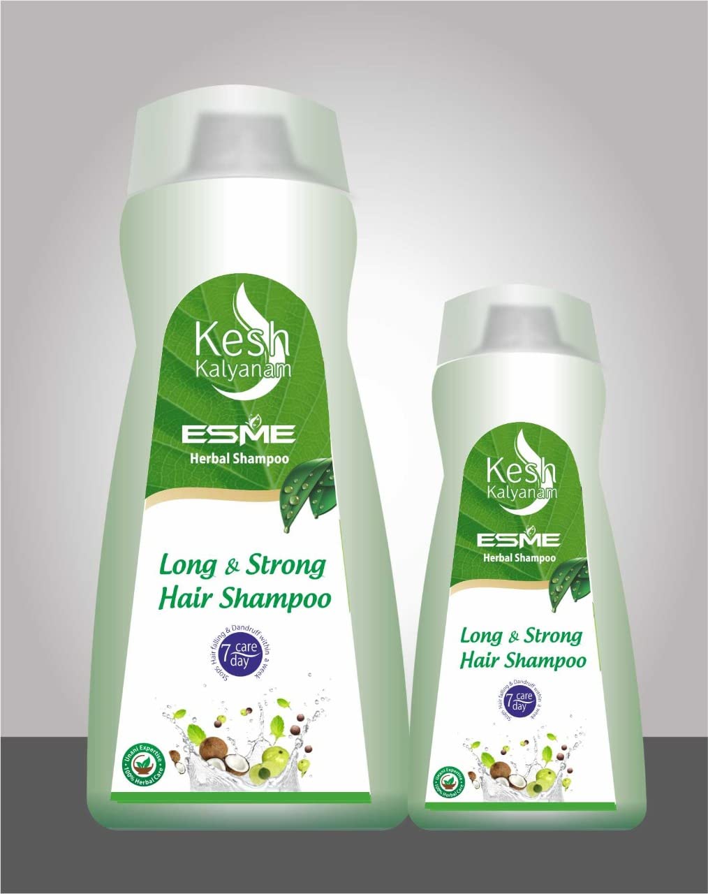 ESME Herbal Shampoo & Hair Oil Set - 200ml Shampoo + 100ml Oil - Natural Hair Care for Dry, Damaged Hair - Sulfate Free, Vegan, Cruelty Free - Perfect for Daily Hair Nourishment & Scalp Treatment
