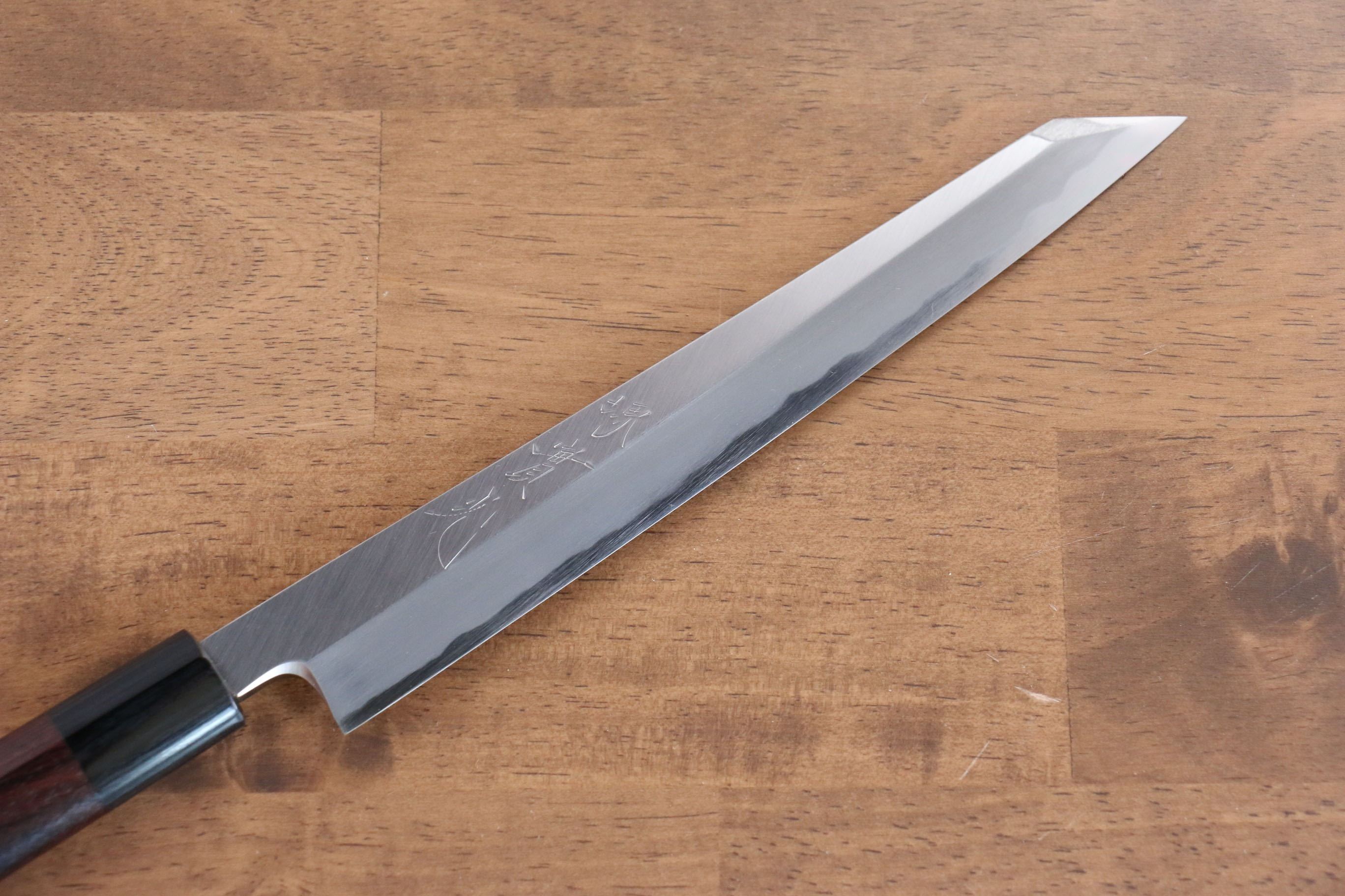 Premium Jikko White Steel No.2 Kiritsuke Yanagiba 210mm - Japanese Chef Knife with Ebony Handle for Sushi, Sashimi & Precision Cutting - Perfect for Professional Chefs & Home Cooks