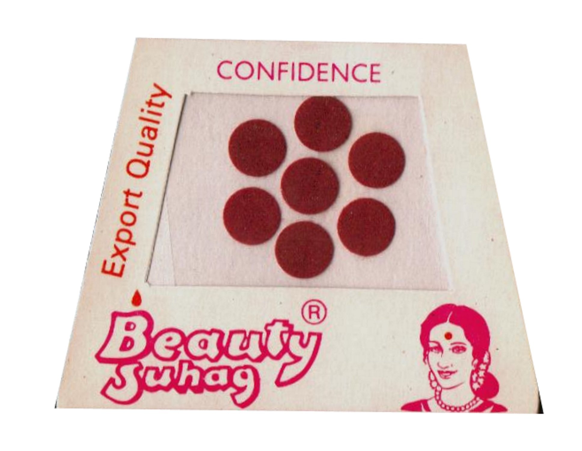 Red Maroon Round Velvet Bindi Stickers for Forehead - Large 10mm Dot Indian Traditional Decoration - Perfect for Weddings, Festivals, and Cultural Events