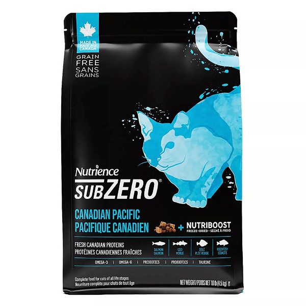 Nutrience SubZero Canadian Pacific High Protein Dry Cat Food - Premium Grain-Free Nutrition for Active Cats - Ideal for Indoor & Outdoor Cats