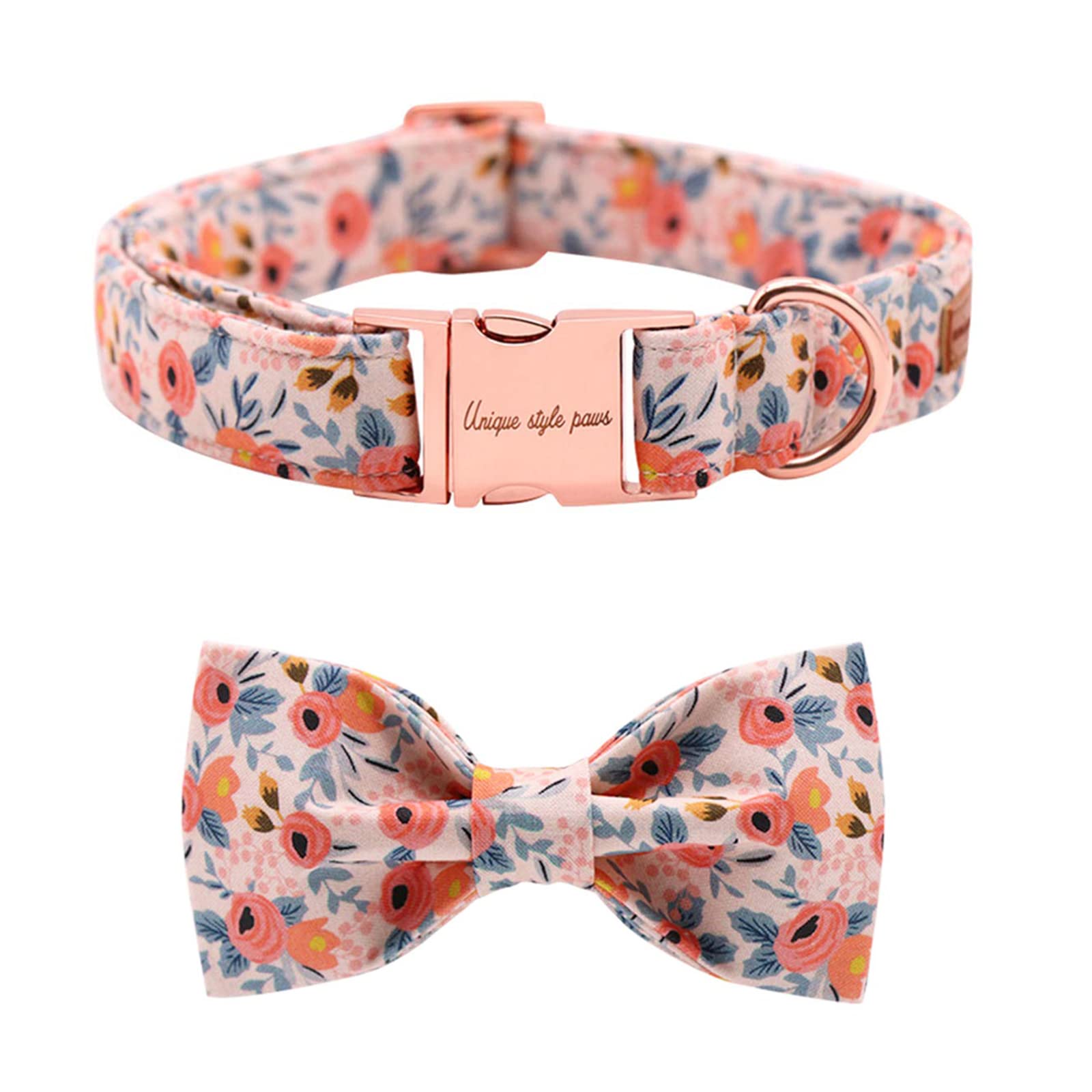 Stylish Adjustable Dog Collar with Bow Tie - Fashionable Pet Accessory for Small, Medium & Large Dogs - Perfect for Weddings, Parties & Photo Shoots