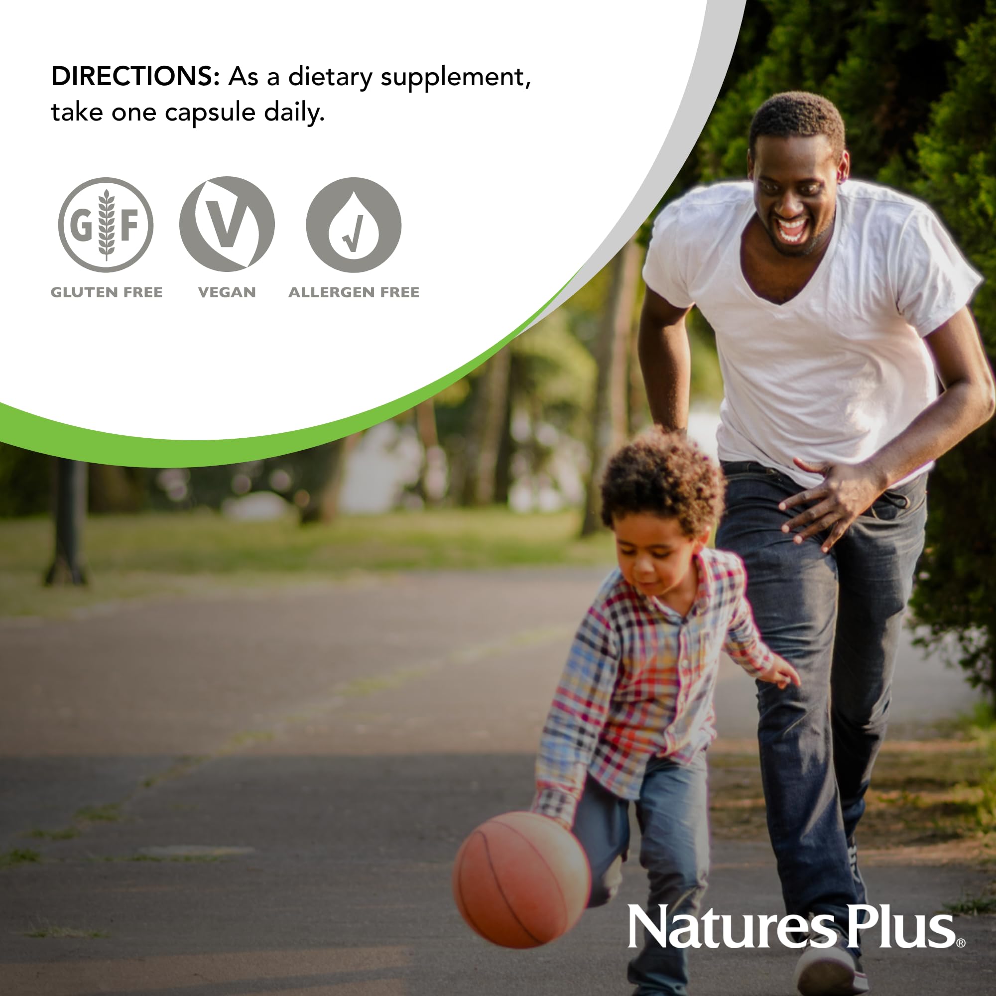 NaturesPlus Super B50-60 Vegetarian Capsules | High Potency B Complex Vitamin Supplement for Brain Function & Energy Support | Gluten-Free, Non-GMO | 60 Servings | Ideal for Busy Professionals & Students