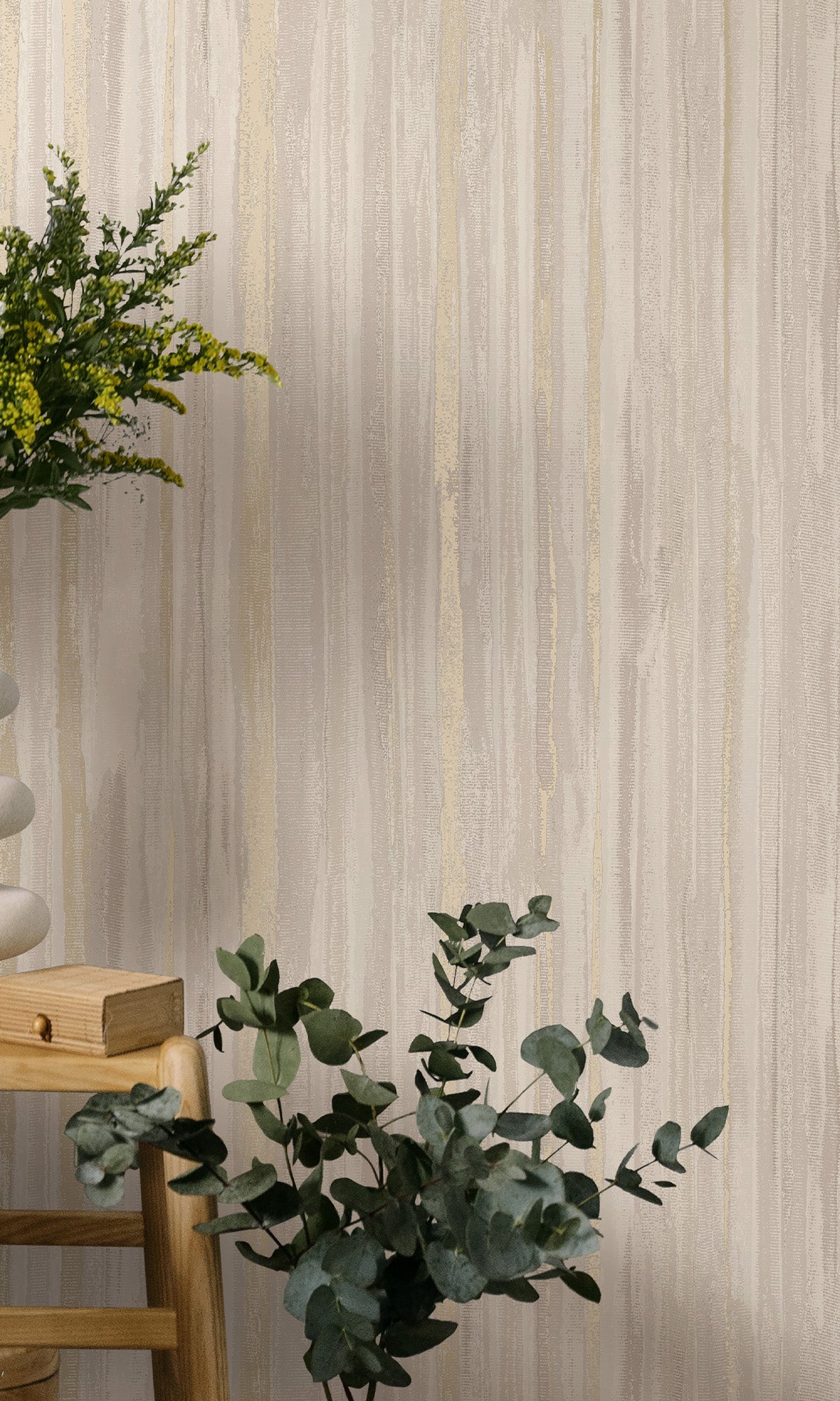 Striking Textured Striped Wallpaper R9716 by Dove - Perfect for Living Room, Bedroom & Home Decor