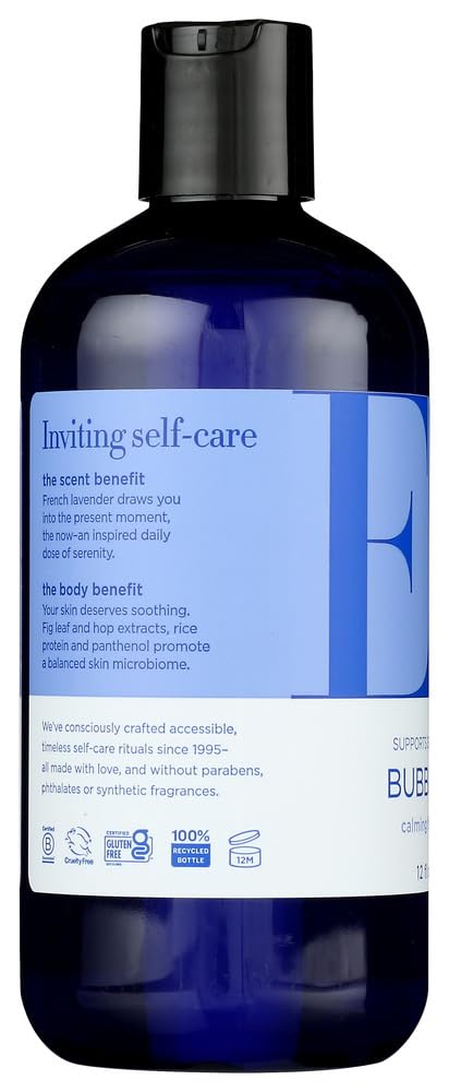 EO Products Bubble Bath Serenity French Lavender with Aloe - 12 Fl Oz (Pack of 1) - Relaxing Aromatherapy Bath for Stress Relief & Better Sleep
