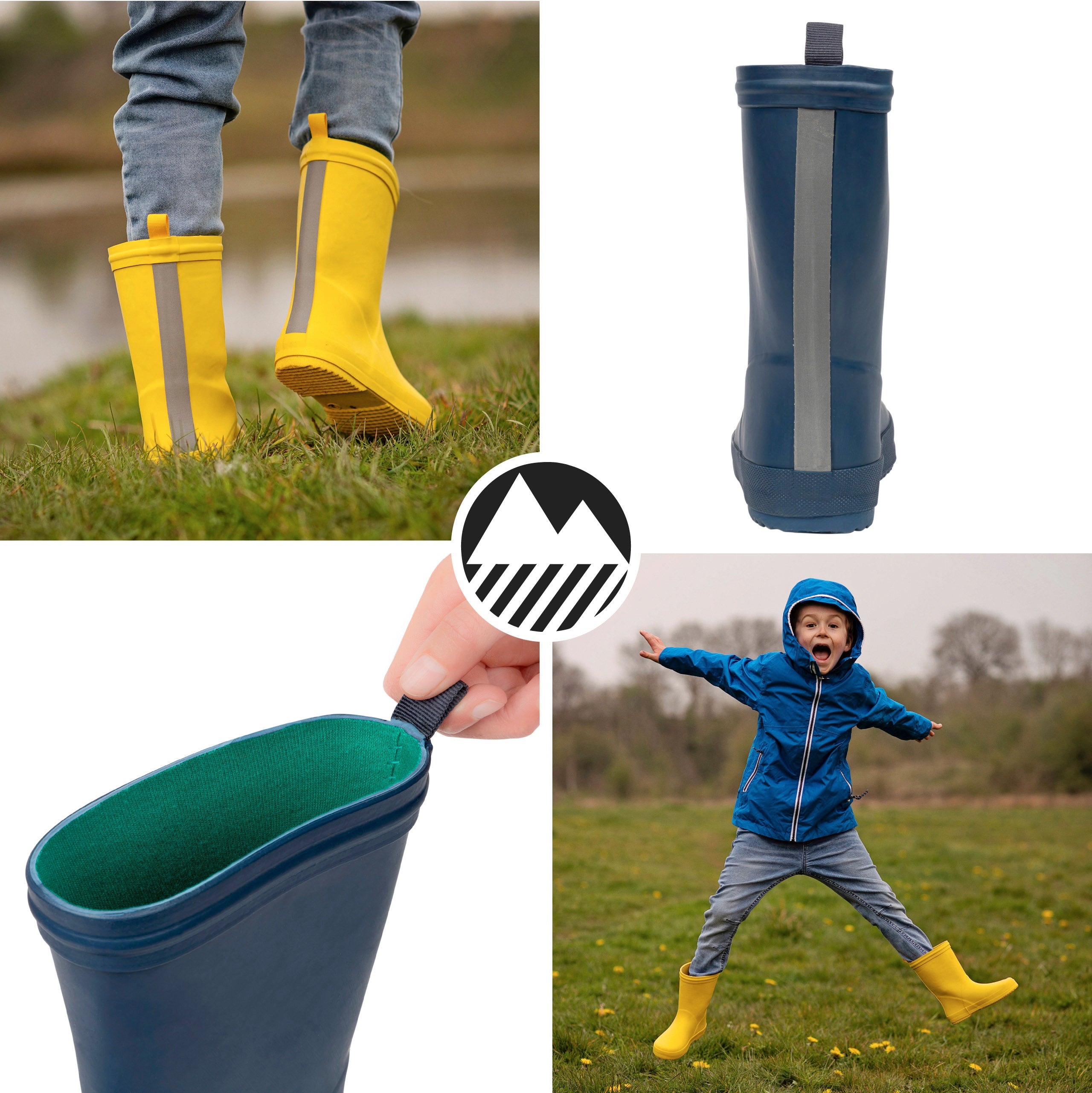 Kids' Waterproof Wellington Boots - Durable Rain Boots for Boys & Girls - Perfect for Outdoor Play, Puddles & Gardening