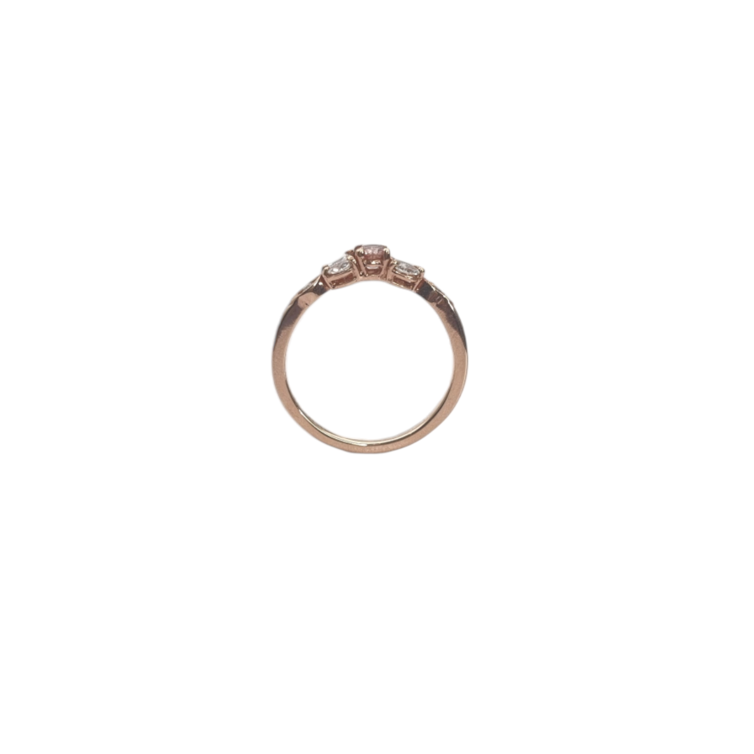 0.11ct Pink Diamond Ring for Women - Elegant Solitaire Engagement & Wedding Band - Perfect for Proposals, Anniversaries & Special Occasions