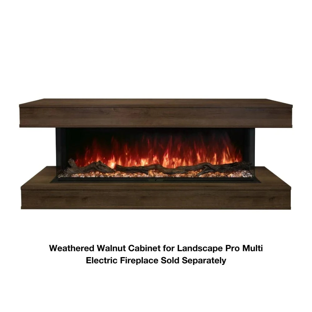 Modern Flames Landscape Pro Multi-Sided Wall Mounted Cabinet - Stylish Storage Solution for Living Room, Bedroom & Office Decor