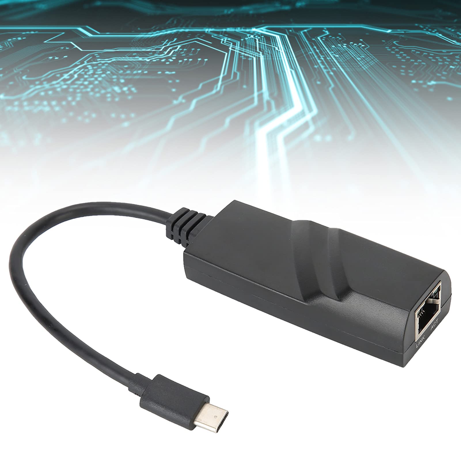Shanrya Gigabit Ethernet Adapter with USB Type-C Port - High-Speed Wired Internet Dongle for Mobile Phones, Tablets, Laptops - Perfect for Online Gaming, Video Streaming & Remote Work