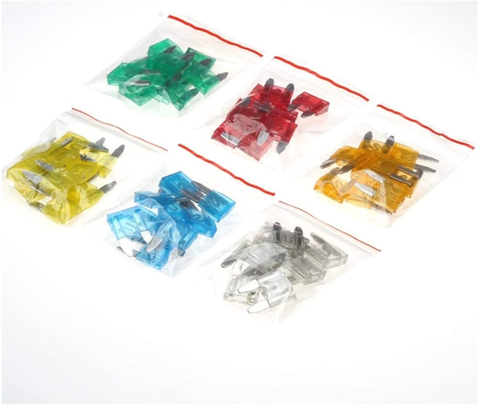 Berrysun 60pcs Car Fuse Assortment Kit - Mini & Micro Auto Blade Fuses (5A 10A 15A 20A 25A 30A) with Holder - Vehicle Electrical Protection for Cars, Trucks, SUVs & Motorcycles