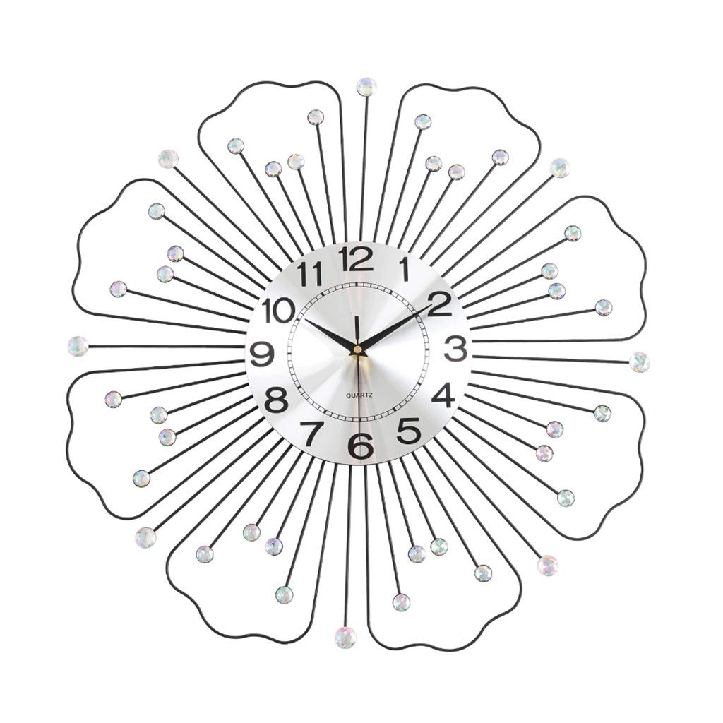 TT Iron Art Wall Clock - 60cm Silent Modern Quartz Clock for Living Room, Bedroom & Office | Elegant Home Decor & Unique Gift Idea