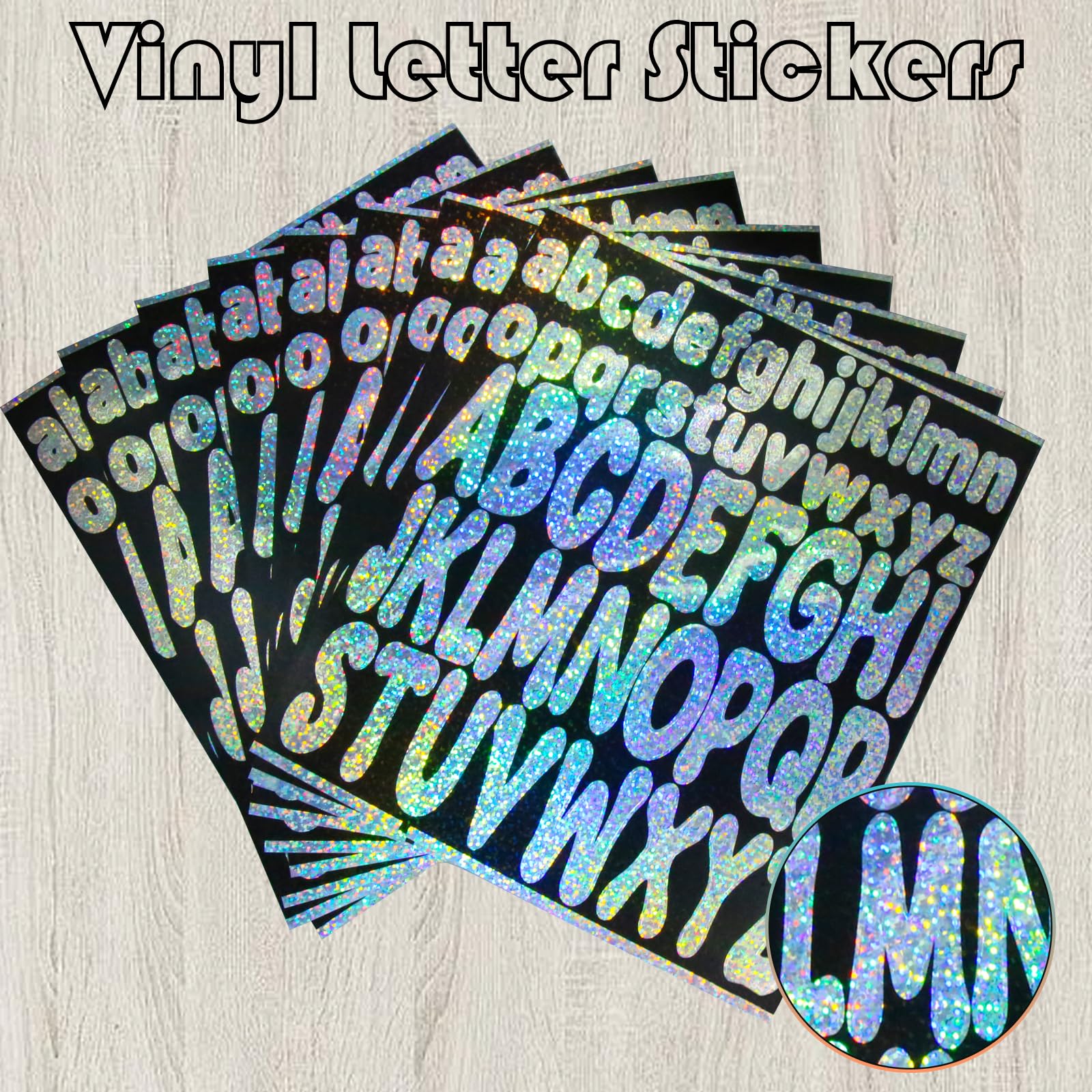 Stanley Cup 10-Sheet Alphabet Stickers - Glitter Letter Stickers for Personalizing Cups & Water Bottles | Perfect for DIY Crafts, School Projects, and Custom Drinkware Decoration