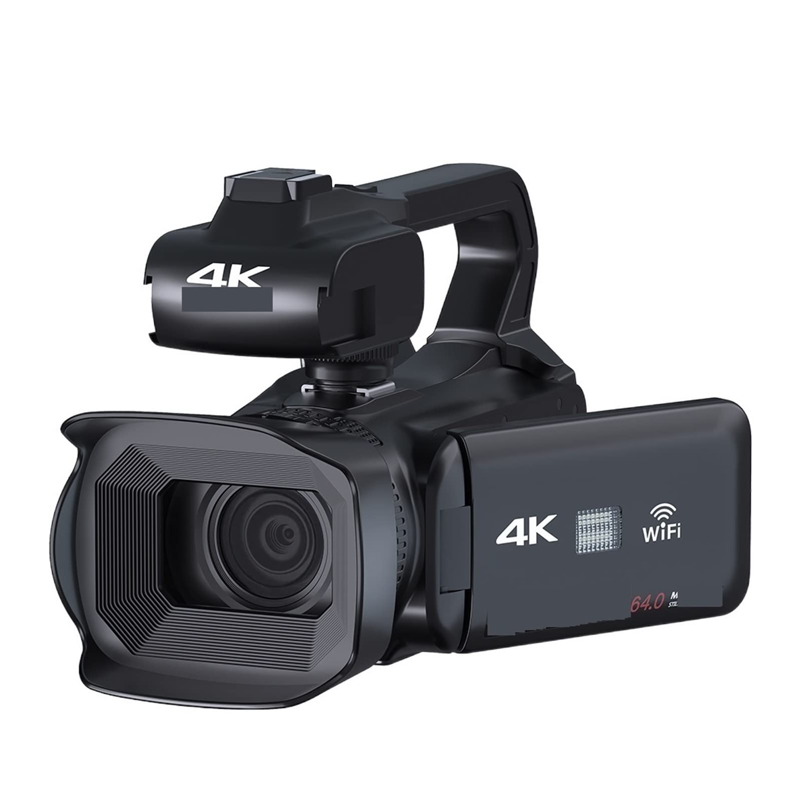 4K 60FPS Vintage Camcorder with Rotating Screen - 18X Zoom, 64MP Digital Video Camera for Vlogging, Live Streaming & YouTube Content Creation (Includes 256GB SD Card) - Perfect for Travel, Events & Home Videos