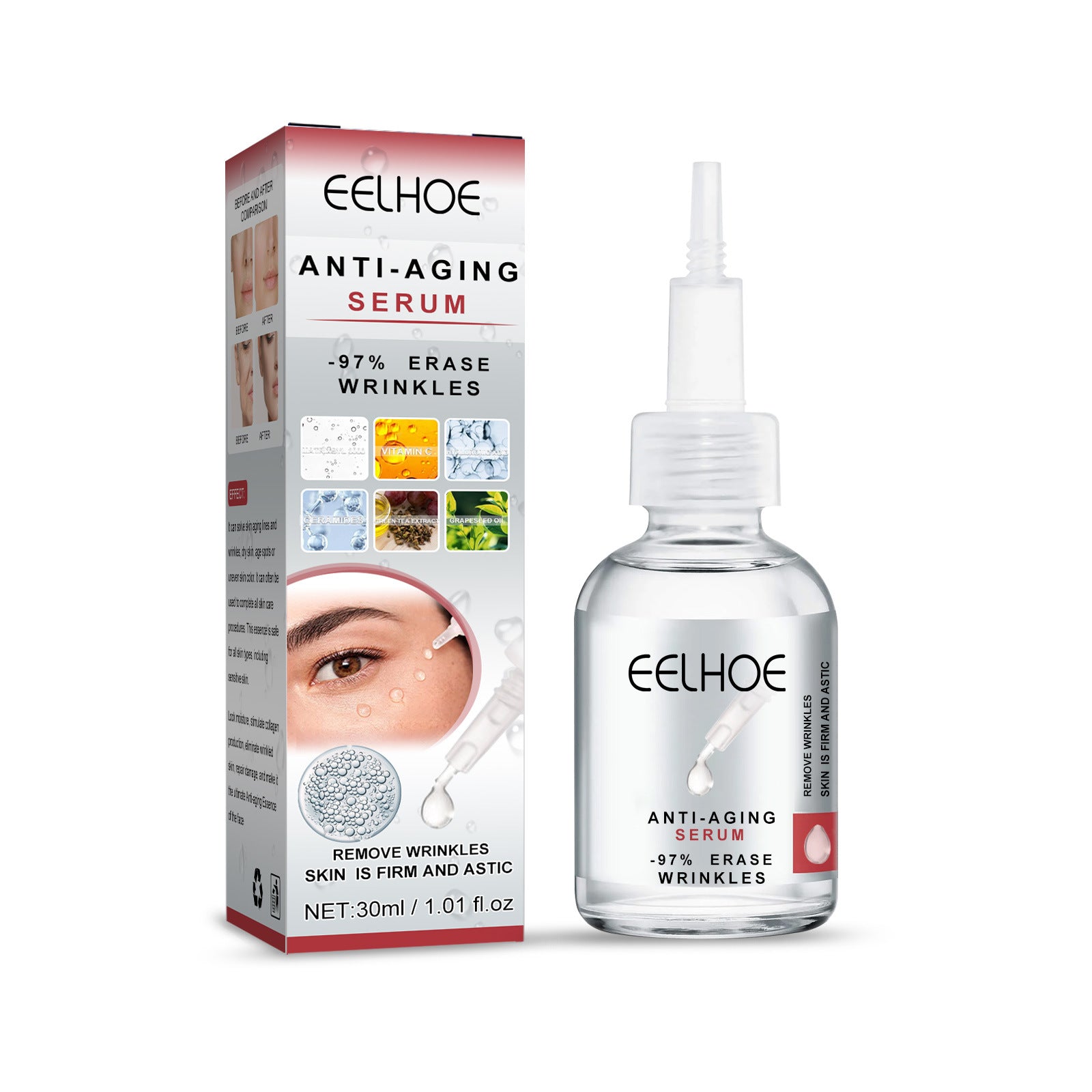 Anti-Wrinkle Cream for Fine Lines - Lifting & Firming Face Serum | Best for Daily Skincare Routine & Nighttime Use