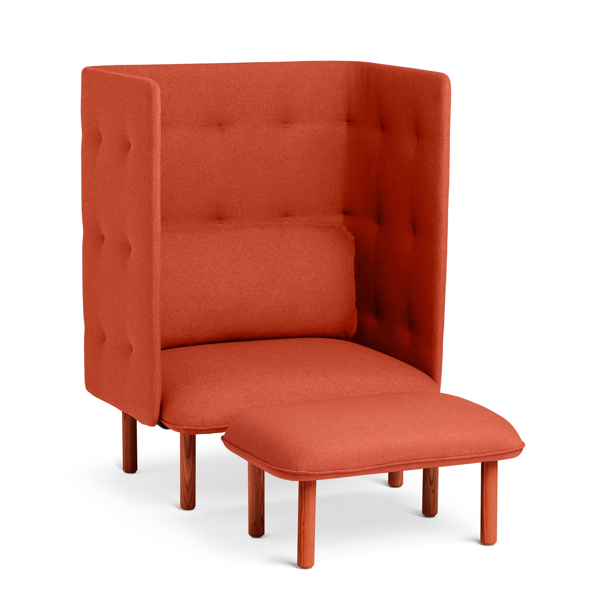 QT Privacy Lounge Chair - Comfortable and Stylish Recliner for Home, Office, or Patio - Perfect for Relaxing, Reading, or Napping