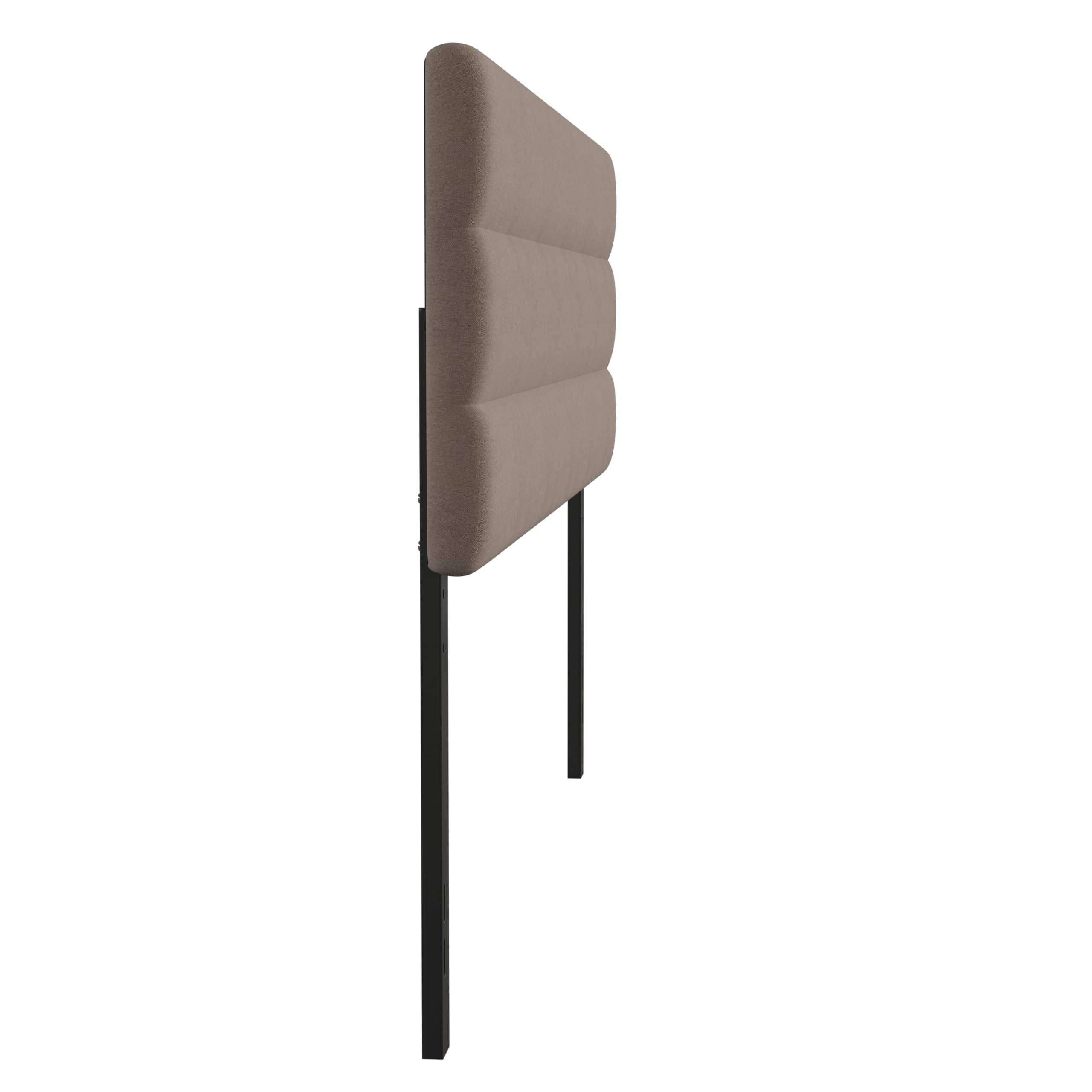 Emma & Oliver Gannon King Headboard - Taupe Fabric Upholstered Adjustable Height Bed Frame - Easy 30-Min Assembly - Fits Most Bed Frames (Not Included) - Perfect for Master Bedroom, Guest Room & Home Decor