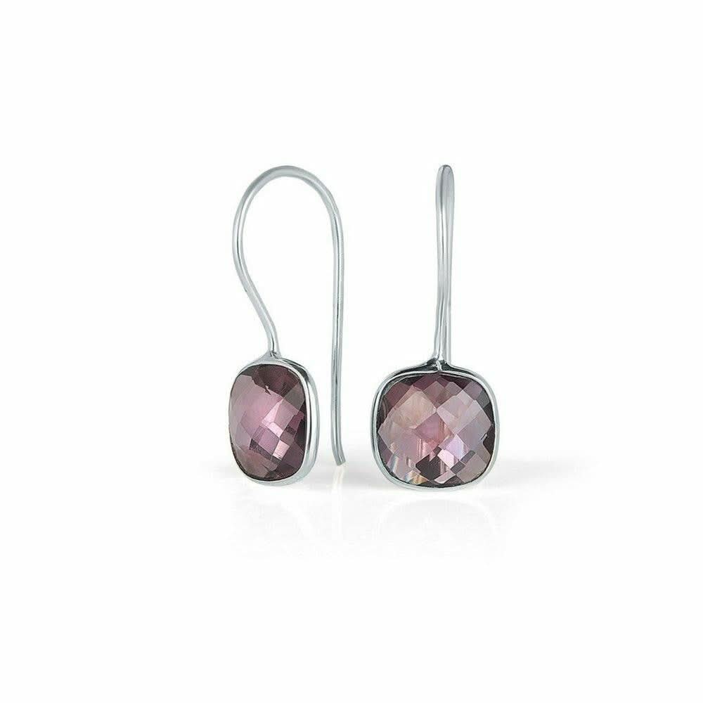 Purple Amethyst Earrings in Sterling Silver - Elegant Dangle Earrings for Women | Perfect for Weddings, Parties & Everyday Wear