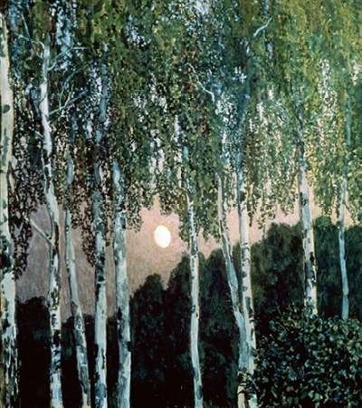 Fine Art Print on Paper - Birch Trees by Aleksandr Jakovlevic Golovin - 43 x 38 Inch Museum Quality Wall Art for Home & Office Decor - Perfect for Living Room, Bedroom or Gallery Display