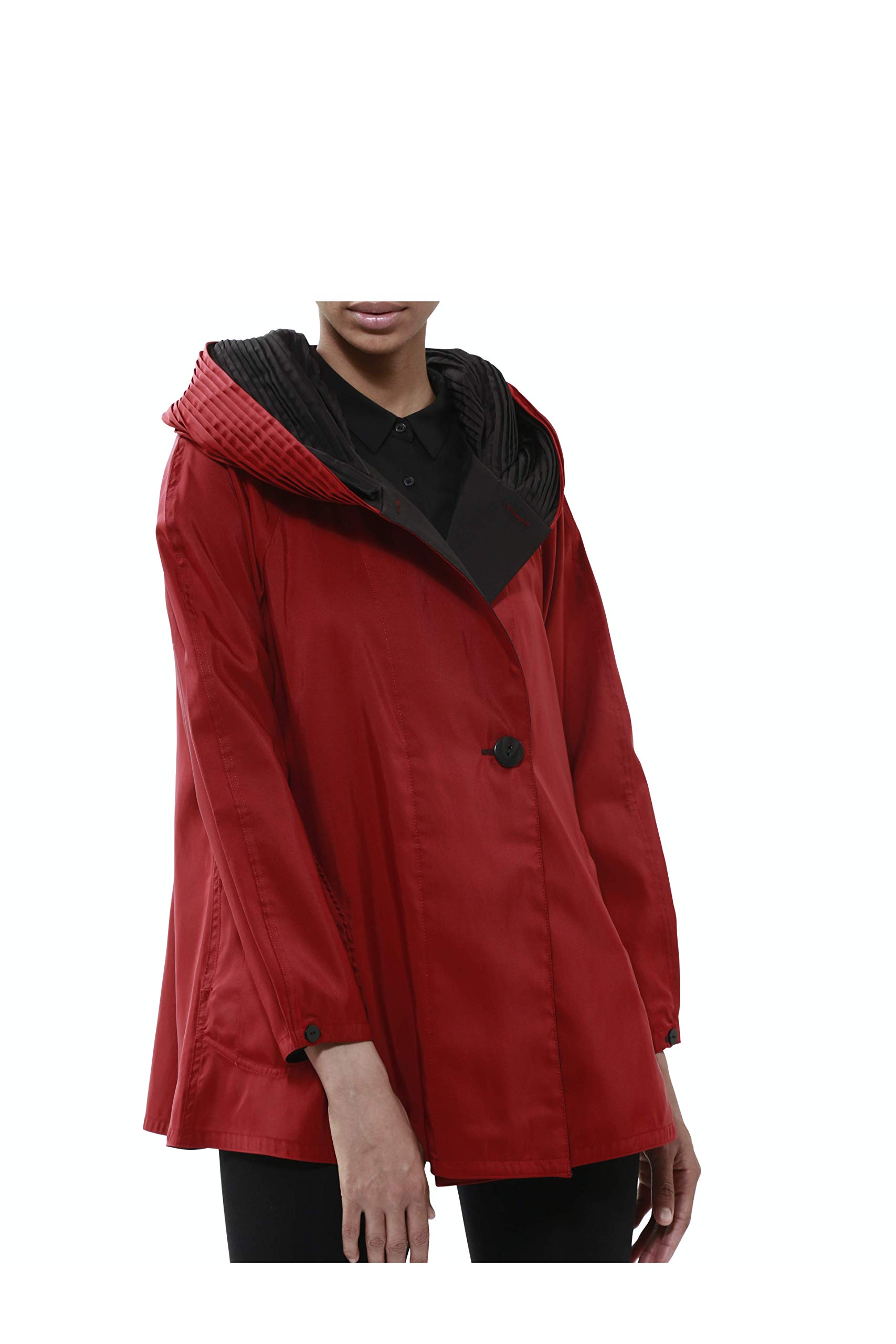Mycra Pac Mini Donatella Waterproof Raincoat for Women - Lightweight Packable Hooded Rain Jacket for Travel, Hiking & Outdoor Activities