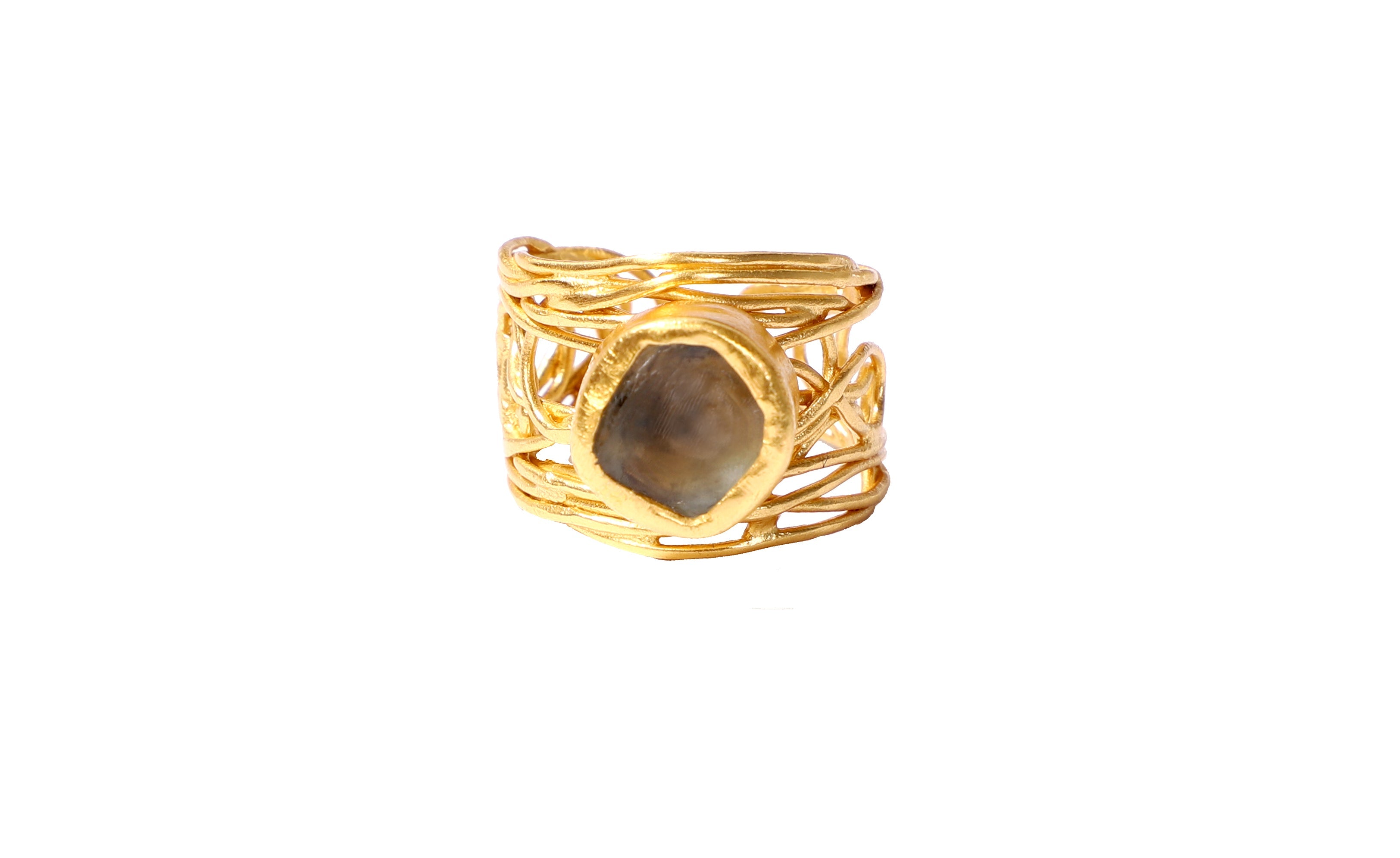 Mesh of Life Ring - Elegant Stainless Steel Adjustable Ring for Women & Men | Perfect for Everyday Wear, Gifts, and Boho Fashion