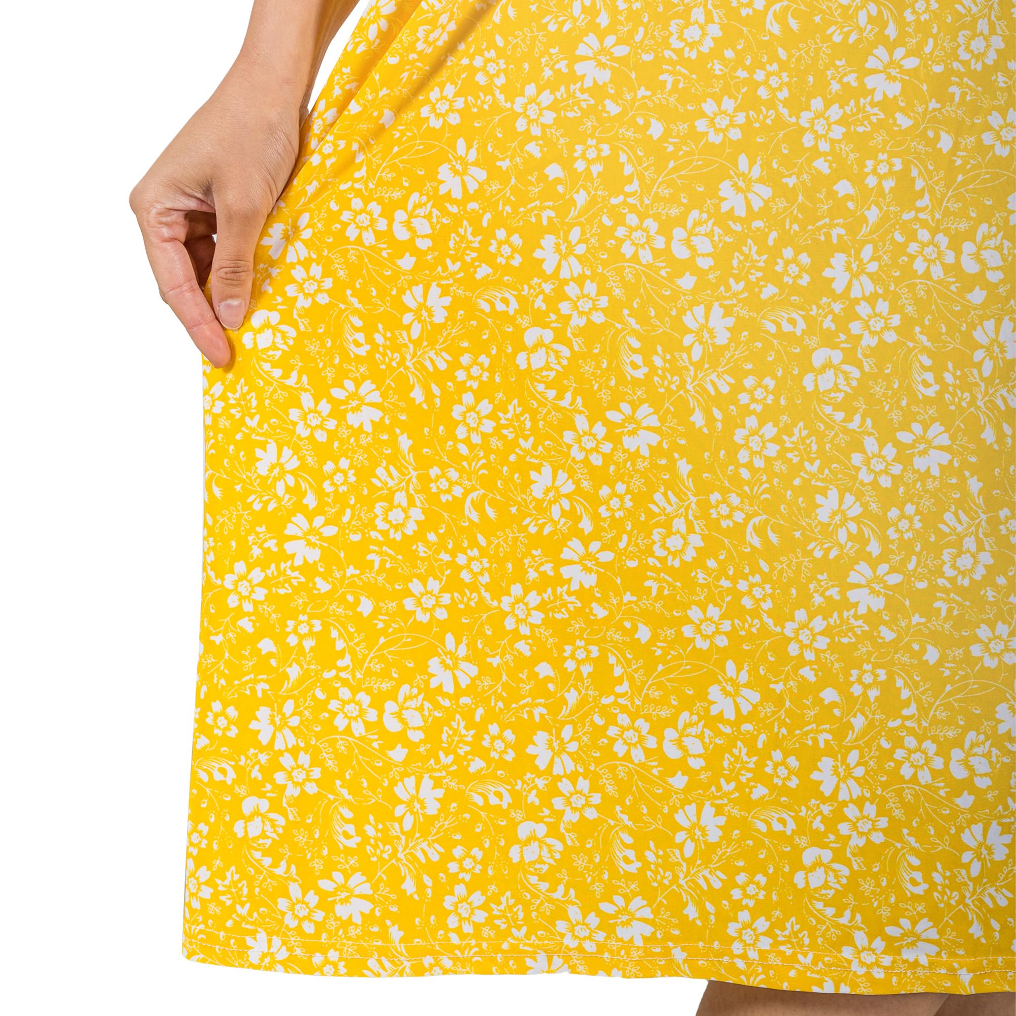 Floral Sundress for Women with Pockets - Sleeveless Long Beach Dress for Summer Vacation, Boho Maxi Dress with Free Scrunchie | Perfect for Beach Outings, Pool Parties, and Tropical Getaways 2024