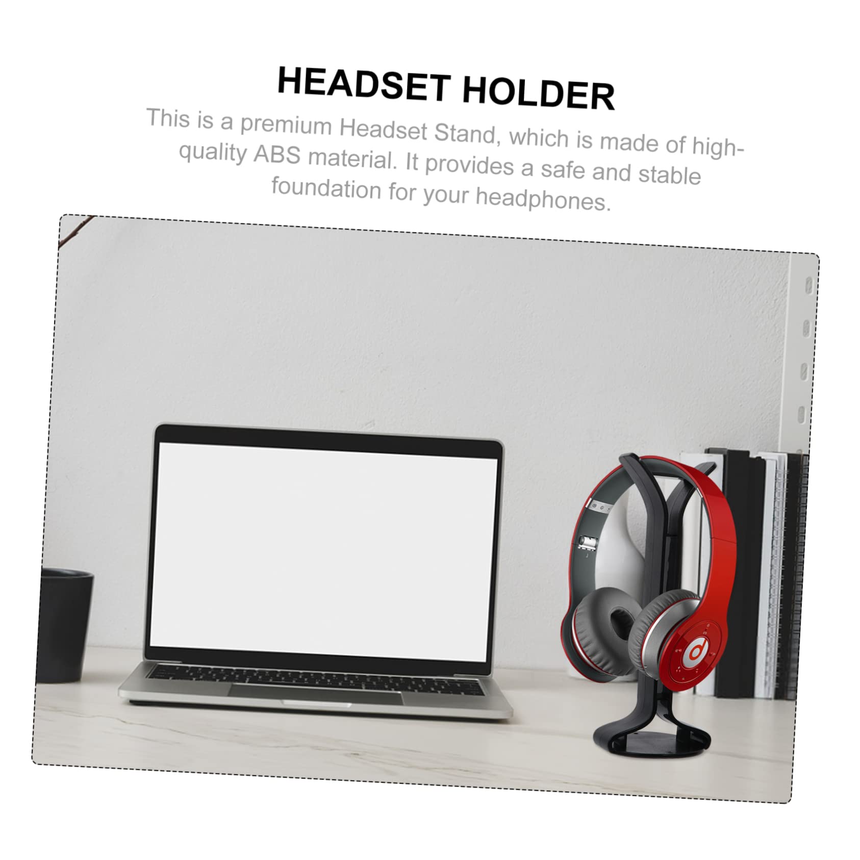 2-Pack Angoily Headphone Display Stand - Durable Headset Holder & Storage Rack for Desk Organization - Perfect for Gaming Setups, Office Desks & Home Studios