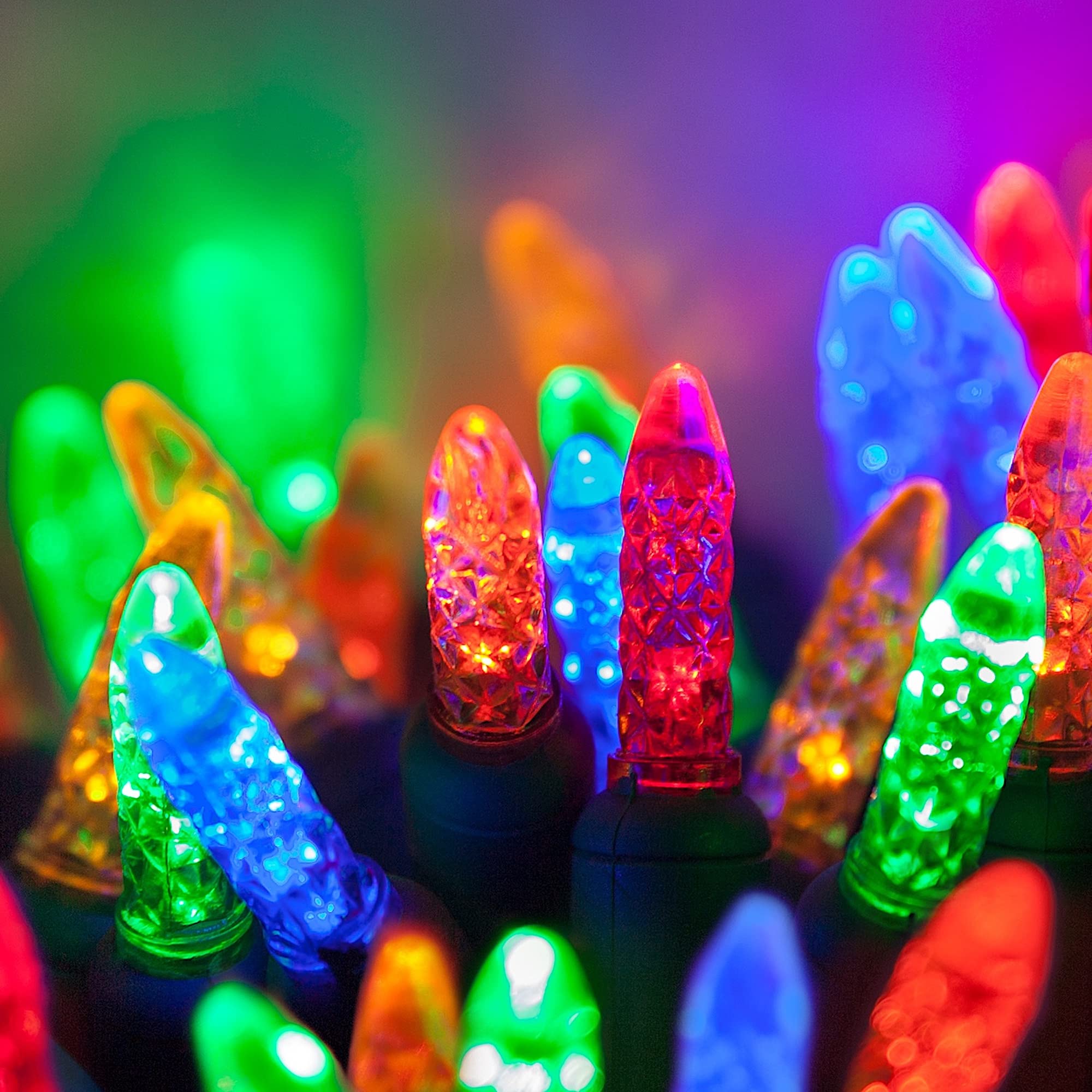 50 M5 LED Multicolor Christmas Tree Lights - 17 Ft String Lights for Indoor & Outdoor Decor, Bedroom, Dorm, Party | Waterproof Mini Lights for Holiday, Wedding, Garden, Patio, Christmas Decorations
