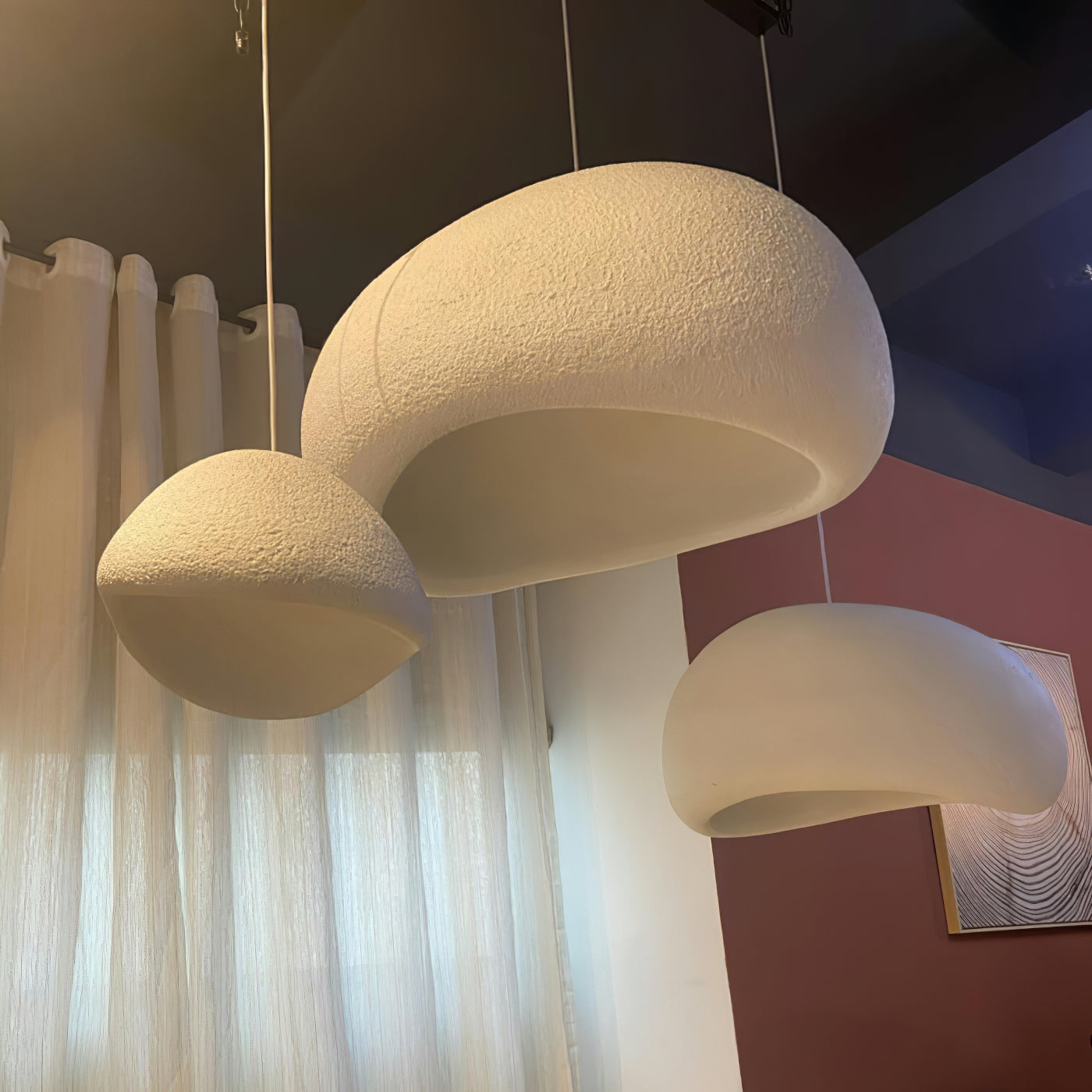 Cloud Pendant Light - Modern B-Shaped Hanging Lamp for Kitchen Island, Dining Room, or Bedroom Lighting