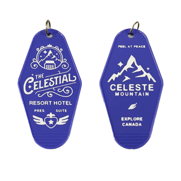 Celeste Elegant Hotel Keychain - Premium Metal Key Holder for Travel & Hospitality - Perfect for Hotel Keys, House Keys, and Gift Giving