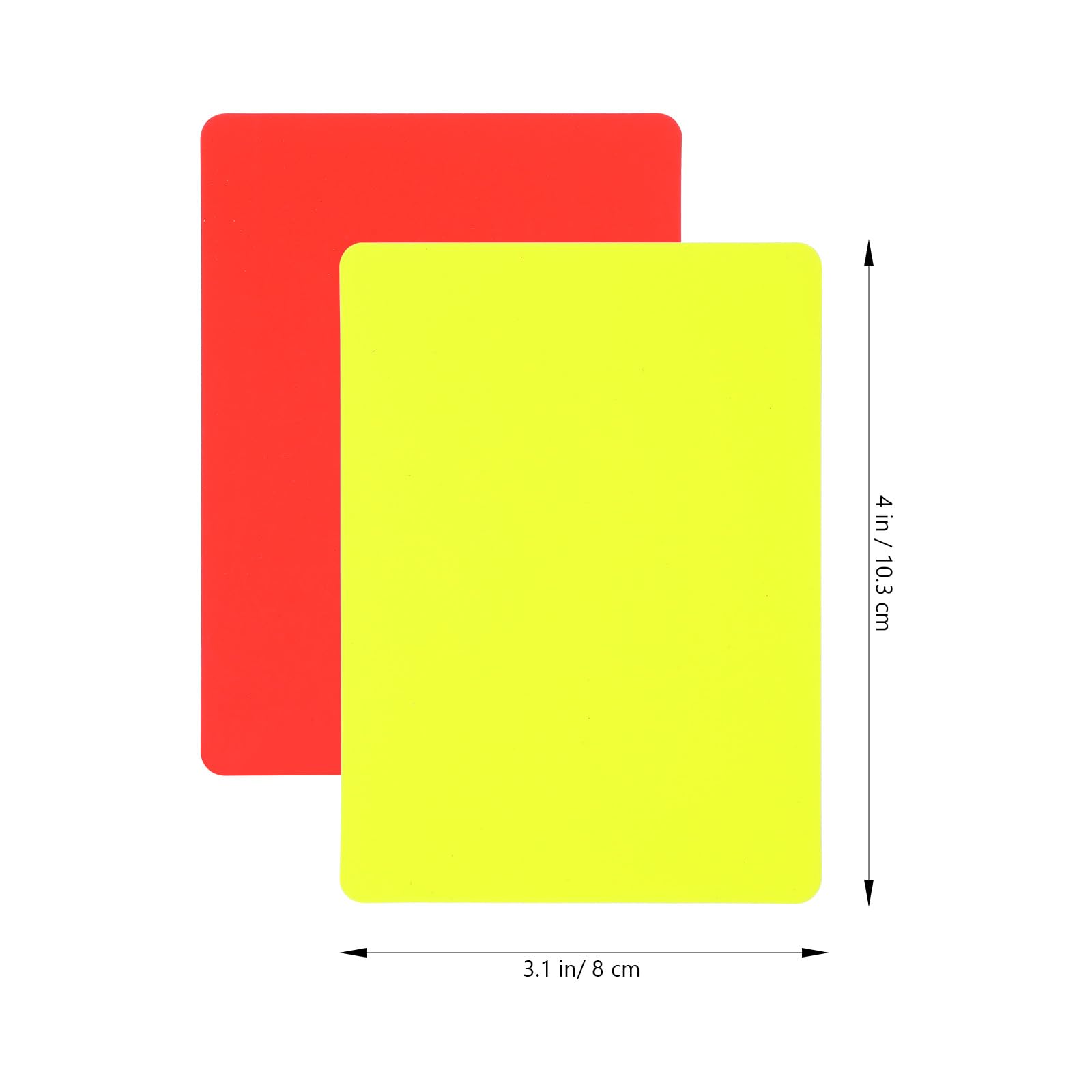 10-Piece Referee Card Set - Red & Yellow Warning Cards for Soccer & Football Games | Perfect for Coaches, Referees & Sports Enthusiasts | Ideal for Matches, Training & Youth Leagues