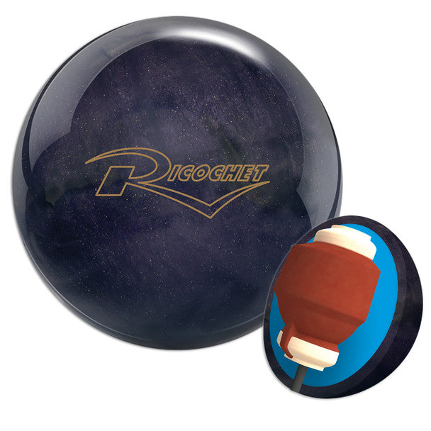 Columbia 300 Ricochet Bowling Ball - High Performance Reactive Resin Ball for Hook & Strike | Perfect for League Play & Tournament Bowling