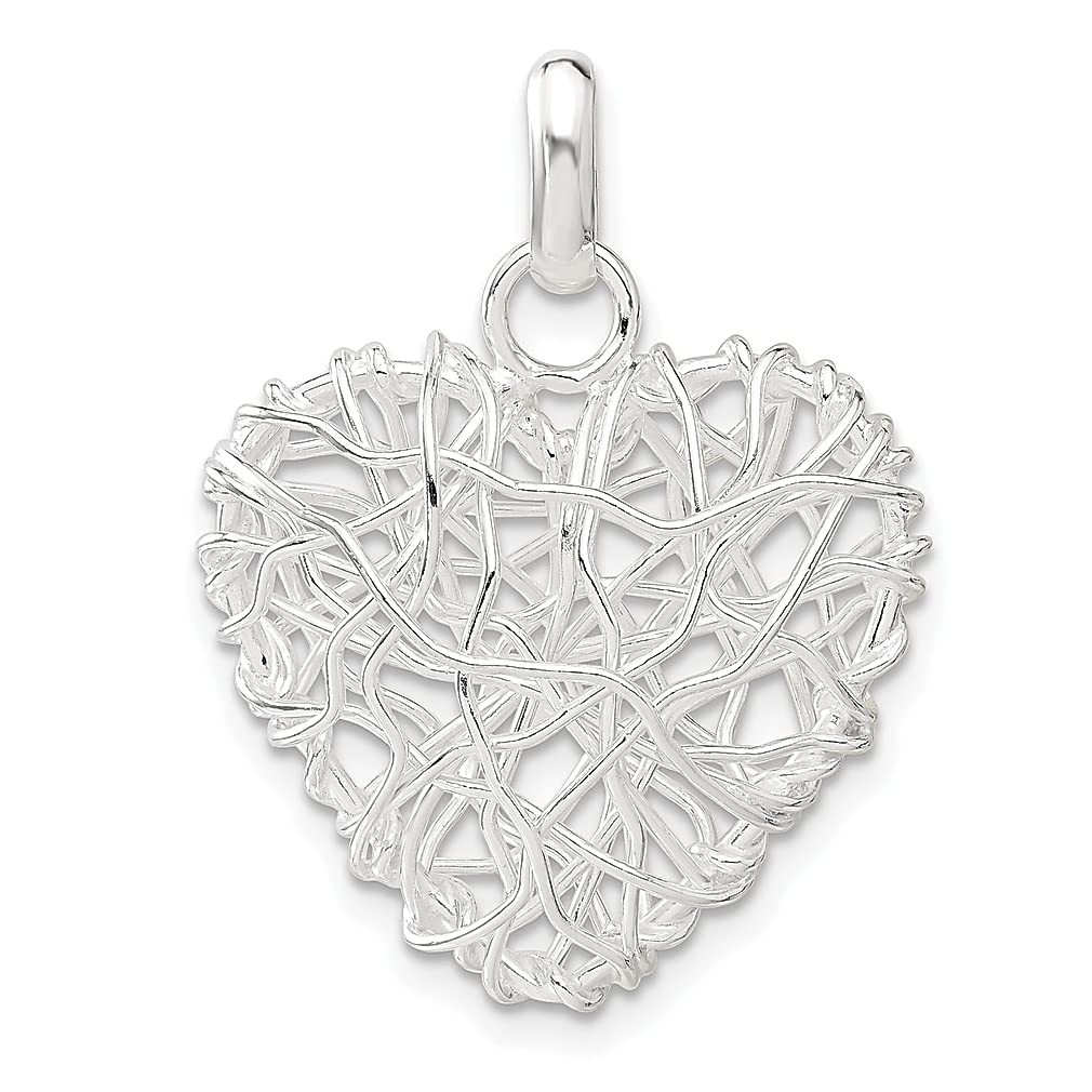 925 Silver Heart Pendant Necklace for Women - Romantic Gift for Her - Perfect for Anniversaries & Valentine's Day