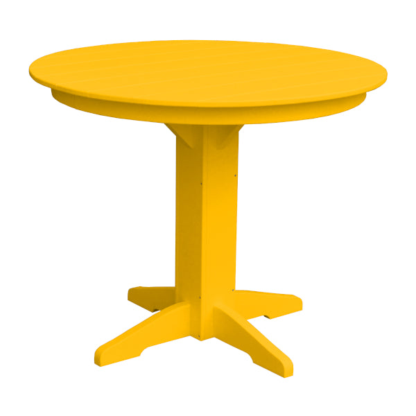 Eco-Friendly Recycled Plastic Round Counter Table - Durable & Sustainable for Outdoor, Patio, or Kitchen Use
